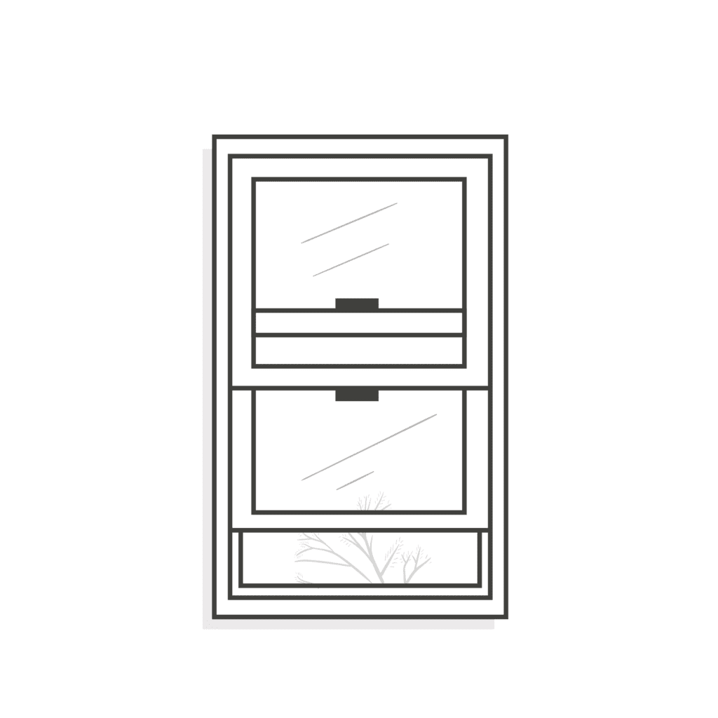 Double hung replacement window style from Window Guardians