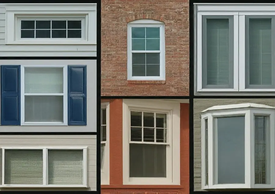 Different popular replacement window styles