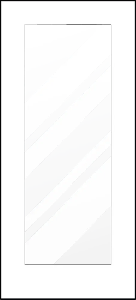 Heritage fiberglass entry door style 460-1 panel sketch