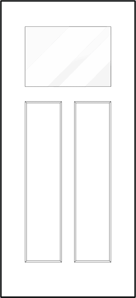 Legacy steel entry door style 420 panel sketch
