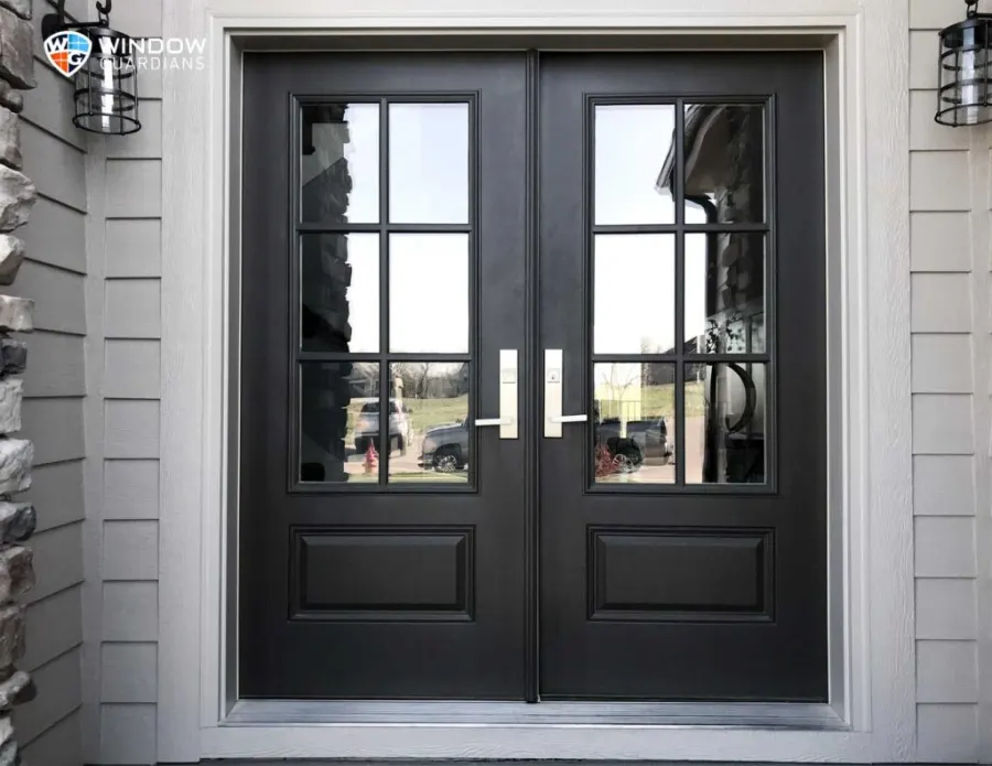 Residential entry door replacement example