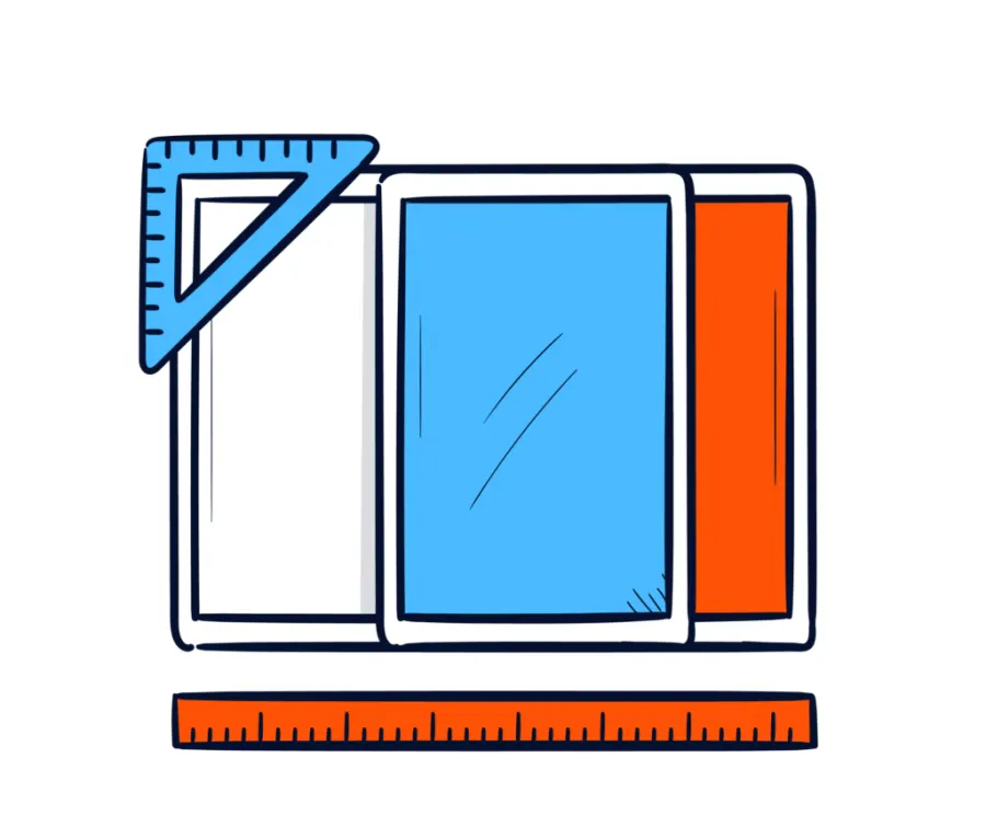 Window measurement process illustration