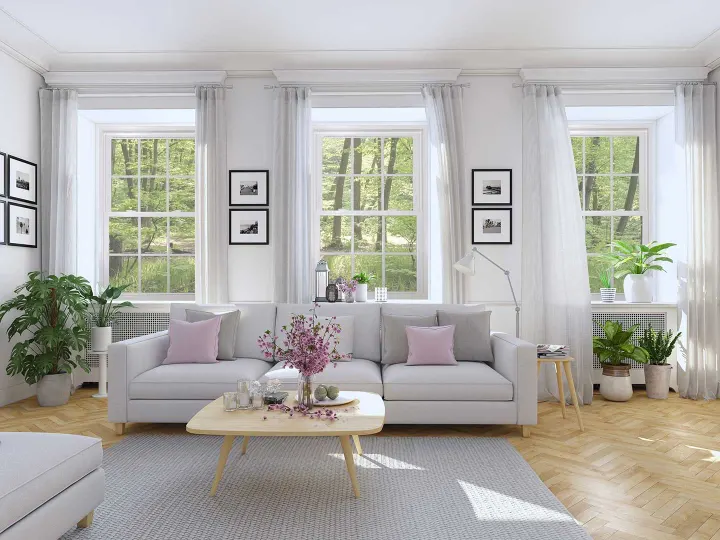 OKNA 500 Series double hung installed window detail