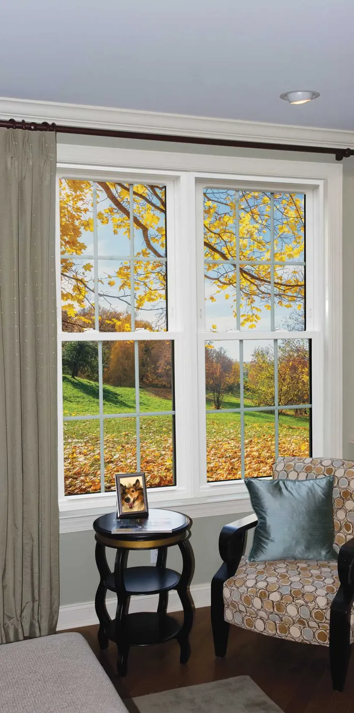 OKNA 500 Series double hung window closeup
